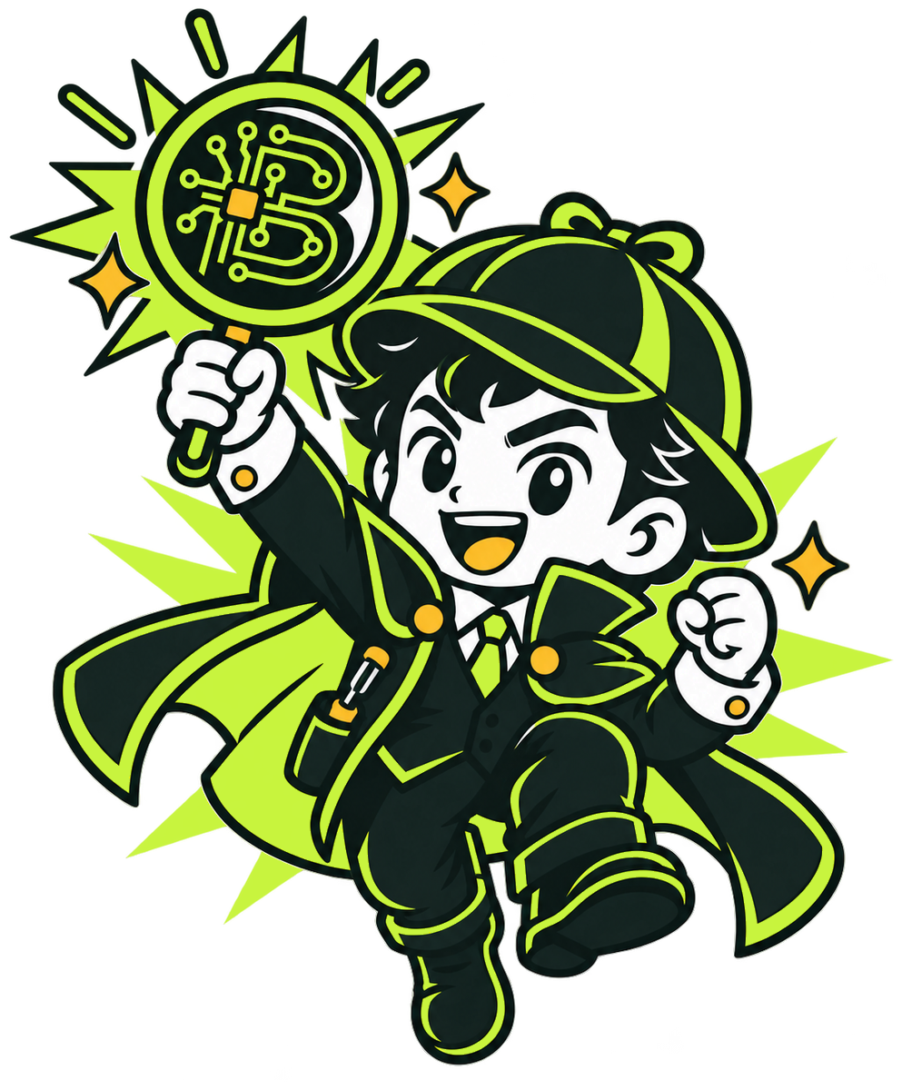 Byte Sherlock mascot celebrating a fixed phone